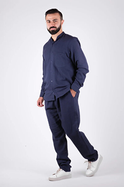 zeytindalı Ferah Müslin Pantolon Lacivert