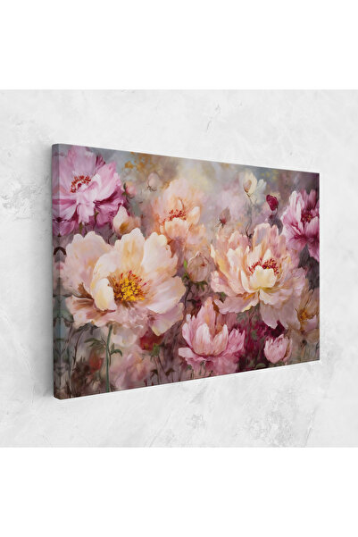 Arthub Canvas Painting, Bedroom And Living Room, Flowers, Peony Painting Art