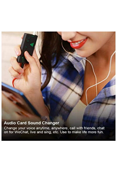 Generic Voice Changer Portable - Built-in Mic Sound Effect Device for Gaming, Live Broadcast, PC & Phones