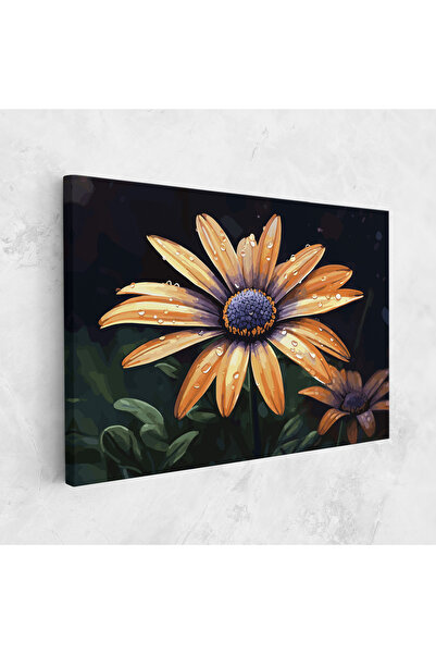 Arthub Canvas Painting, Bedroom And Living Room, Flowers, Orange Pretty Daisy