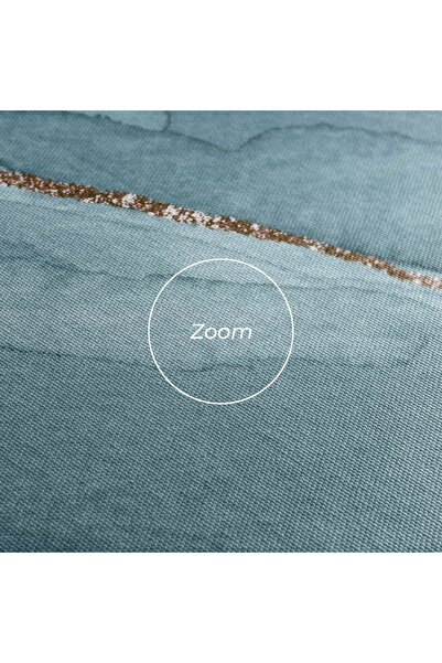 Arthub Canvas Painting, Bedroom And Living Room, Abstract, Blue Golden Glitter