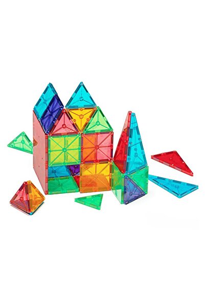 Magna Tiles Magna-Tiles Clear Colors, 100-piece magnetic set