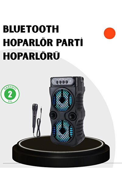 Epilons Bağlantılı Taşınabilir Hoparlör – Led Işıklı, Fm Radyolu, Mikrofon Gi...