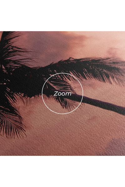 Arthub Canvas Painting, Bedroom And Living Room, Landscapes, Boat Purple Sunset