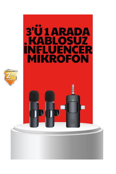 Twin Store Mey Import ®   Wireless Microphone - Compatible with Phones and Co...