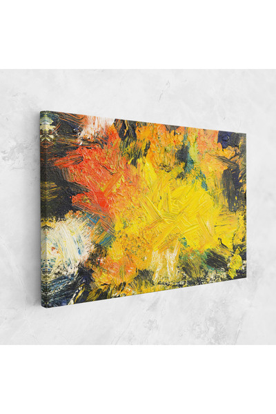 Arthub Canvas Painting, Bedroom And Living Room, Abstract, Artistic Yellow Painting