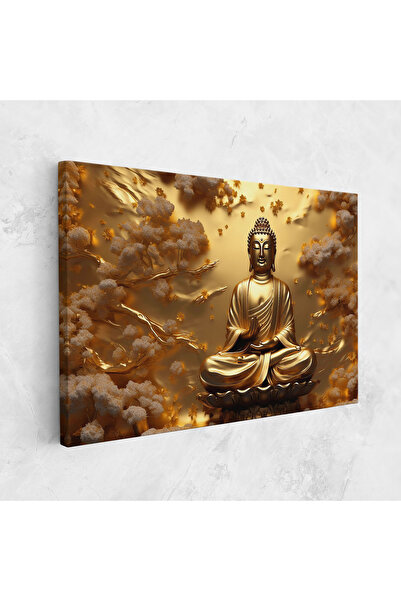 Arthub Tablou Canvas, Dormitor Si Living, Moderne, Strong Gold Buddha