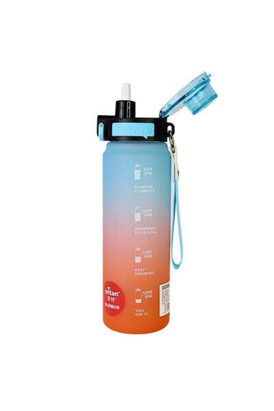 SAFECARE Reusable Bottle, 680 ml, Turquoise-Orange Gradient