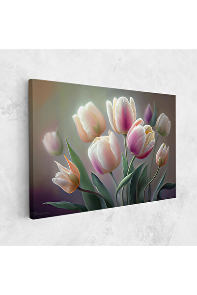 Arthub Canvas Painting, Bedroom And Living Room, Flowers, Pretty Tulips
