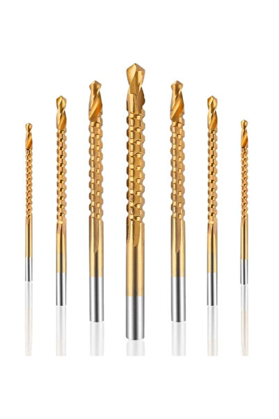 BASE Set de 6 burghii AURII din Otel de la 3 la 8mm