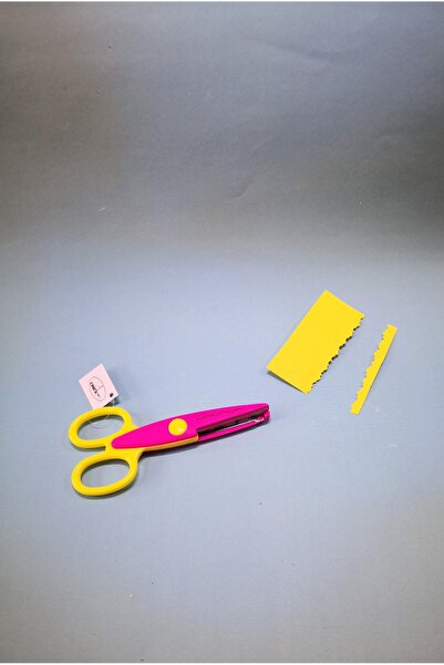 Linea Şekilli Kesen Okul Makası 1 Adet Anasınıfı Özel Eğitim İlköğretim Öğrencileri içindir