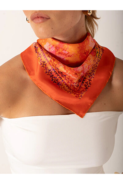 jeymi Amore Segreto – Romantik Desenli Fular (68x68 cm)