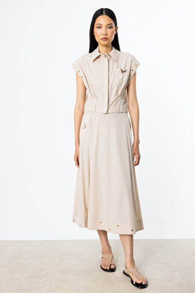 ON Minimalist Crop Shirt - Short Sleeve Shirt Collar Casual