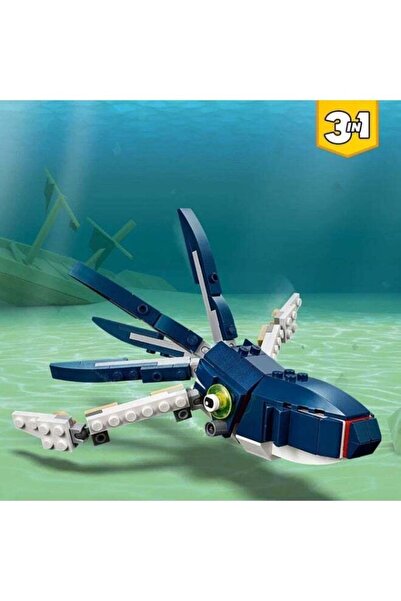 Decool 3-in-1 Ocean Creatures Building Set – Shark, Crab, and Squid Construction Blocks for Kids