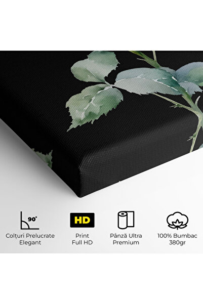 Arthub Canvas Painting, Bedroom And Living Room, Flowers, White Rose