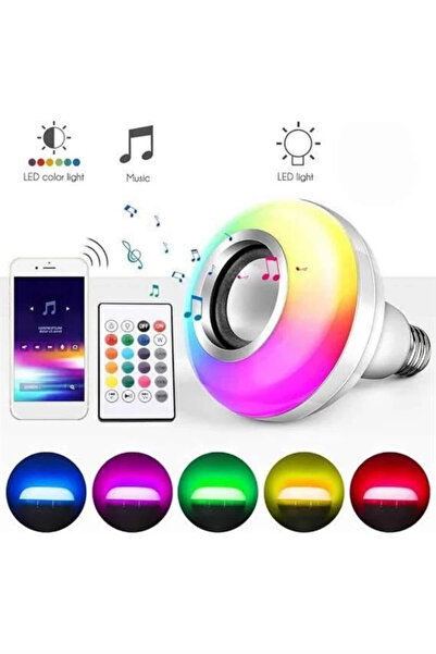 Genel Markalar Mey İthalat® Bluetooth Hoparlör Akıllı Rgb Led Işık Renk Değiş...