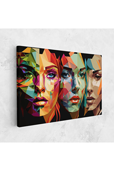 Arthub Canvas Painting, Bedroom And Living Room, Modern, Women Face Collage