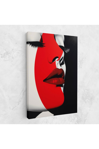 Arthub Tablou Canvas, Dormitor Si Living, Femei, Dark Red Lips