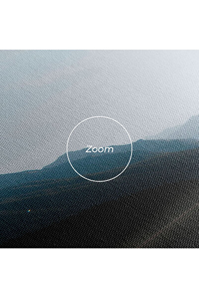 Arthub Canvas Painting, Bedroom And Living Room, Landscapes, Foggy Blue Light