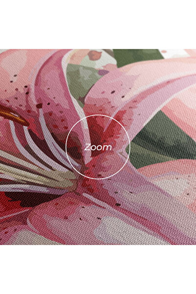 Arthub Canvas Painting, Bedroom And Living Room, Flowers, Beautiful Pink Lily