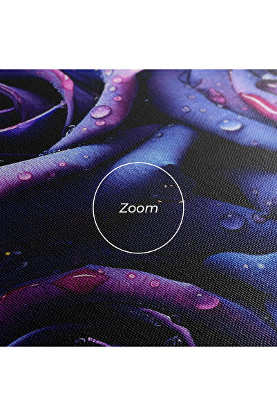 Arthub Canvas Painting, Bedroom And Living Room, Flowers, Blue Purple Rose