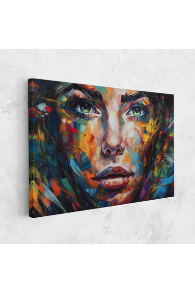 Arthub Canvas Painting, Bedroom And Living Room, Women, Vibrant Color Woman Paint