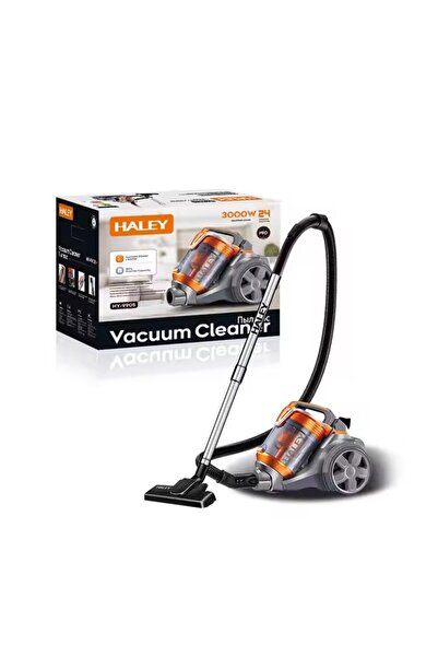 HALEY portable vacuum cleaner, with high suction, 4 liters, 3000W, with bags, Orange/Gray