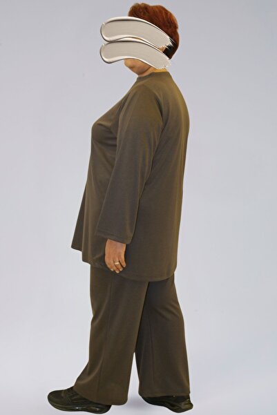 MİNUSA DESİGN Seasonal Tracksuit Set - Ecrin Fabric Large Size Tracksuit Set