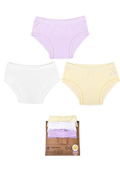 OrganicKid Mellow Cotton Kız Çocuk İç Çamaşır Set 3'lü