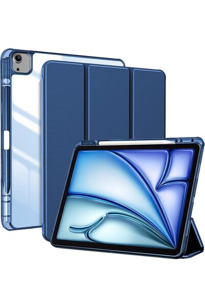 PROCASE حافظة لجهاز iPad Air مقاس 13 بوصة (M3 2025 / M2 2024) مع حامل قلم رصاص - أزرق داكن