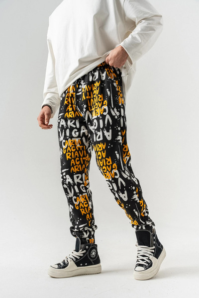 go gang own Подземен еластичен колан и маншети на джогинг костюм