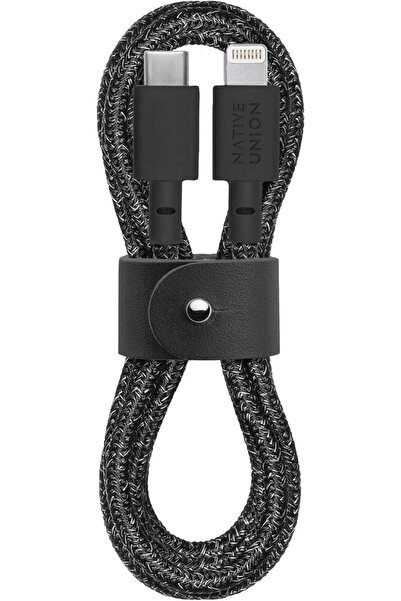 Native Union Belt Cable USB-C to Lightning - 4ft Ultra Strong Reinforced Cable (Cosmos)