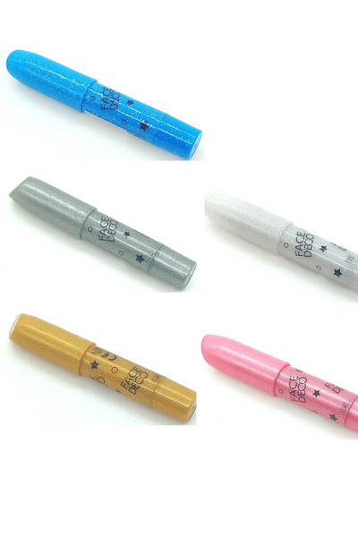 Next Plus Lisanslı Face Deco Amos Simli Metalik Renkler Yüz Boyası 5li Set