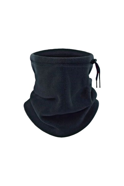 eleven market Winter Sports Unisex Fleece Neck Collar Navy Blue Fleece