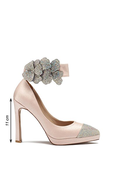 Dedos Women's Special Stone Ankle Strap High Heel Platform Shoes 6015