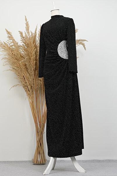 Lamia Giyim Dilin Parıltı Abiye Siyah