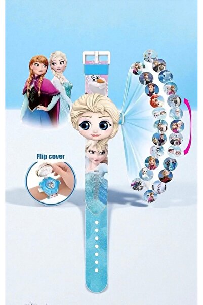 JOJO KIDS kız çocuk , karakter figürlü projeksiyonlu dijital kol saati , silikon saat , kaliteli oyuncak