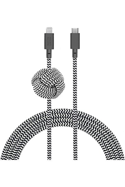 Native Union Night Cable - 10ft USB-C to Lightning (Zebra)