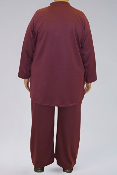 MİNUSA DESİGN Seasonal Tracksuit Set - Ecrin Fabric Large Size Tracksuit Set