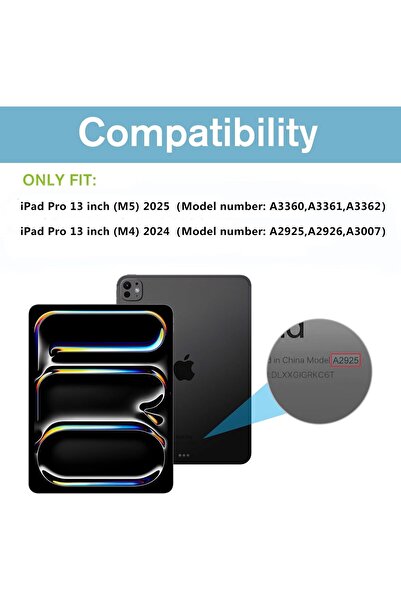 PROCASE 2+2 Pack Screen Protector for iPad Pro 13-inch (M5/M4) with Camera Lens Protector - Silver+C