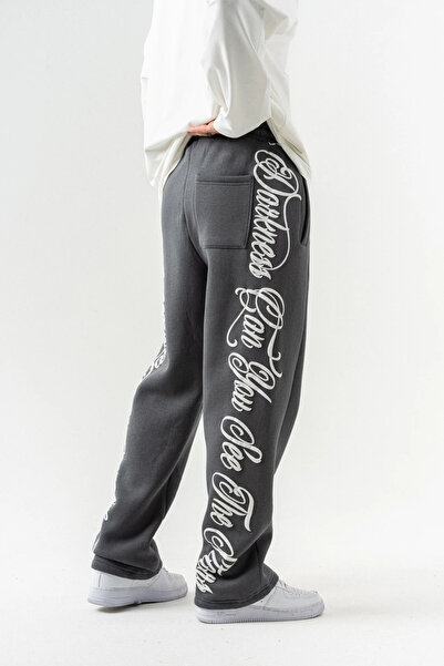 go gang own Overtext Φαρδιά φούτερ με ελαστική μέση