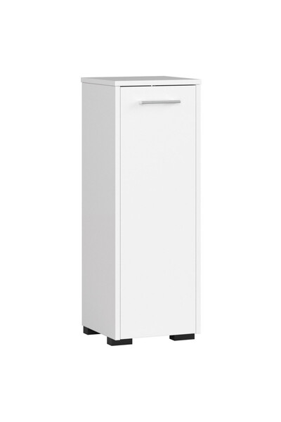 SERSIMO Dulap de baie tip bază, cu ușă reversibilă și raft interior, 16 mm, 30x30x85 cm, alb