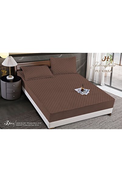 Inovius Husa matlasata tip topper din catifea, 160x200cm+2 fete de perna 50x70cm JJJ5035