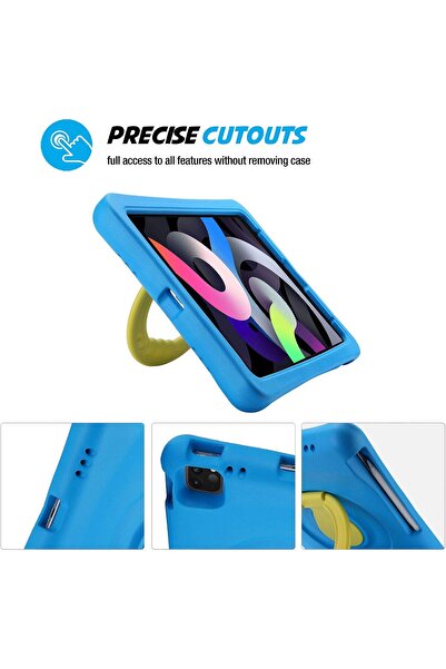 PROCASE Kids Case for iPad Air 10.9" / iPad Pro 11", Shockproof Rotating Handle Stand - Blue