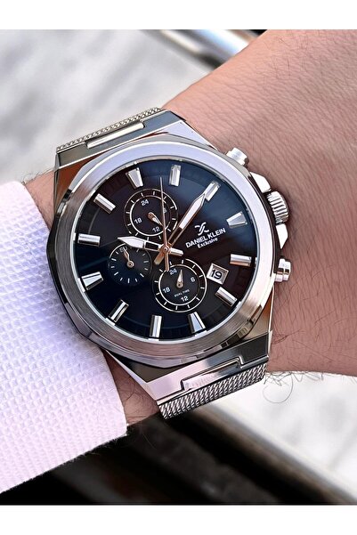 Daniel Klein Men's Wristwatch E14234.2 with Wicker Cord Italian Design Bracelet Gift 2 Years Warranty