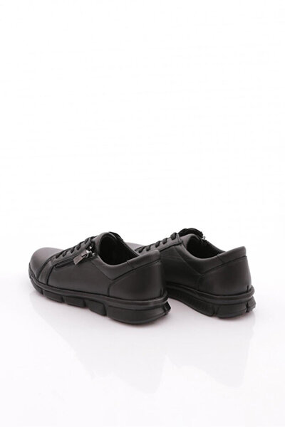 ahmet çağlar Fabbi 635 Women's Genuine Leather Daily Zippered Faylon Sole Casual Shoes