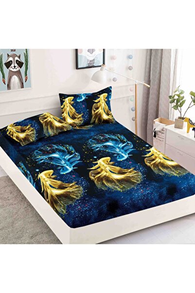 Inovius Husa de pat dublu + 2 Fete de Perna,din Finet Premium, cu elastic JJJ5110