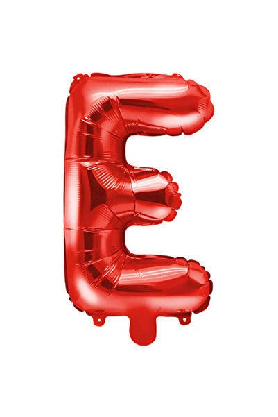SDEPOT foil balloon, red in the shape of the letter E, 40 cm