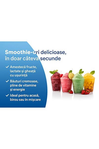 OEM Portable Electric Blender Luuİ Life, 360W, 26,000 RPM, 6000mAh, 700ml, 6 Stainless Blades