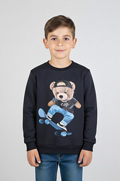 kinderos Sweatshirt gros pentru copii cu imprimeu cu ursuleț - 26K 1625